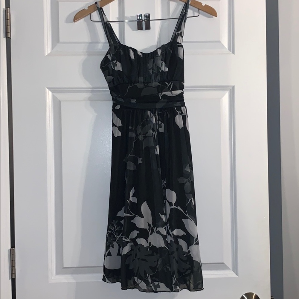 black floral dress